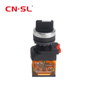Sélecteur 22mm 2NO 3 positions maintenu verrouillage rotatif 10A