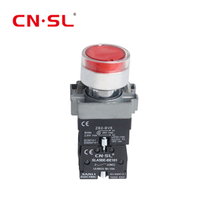  XB2 22mm sélecteur 10amp courant tête plate noir avec bouton poussoir léger