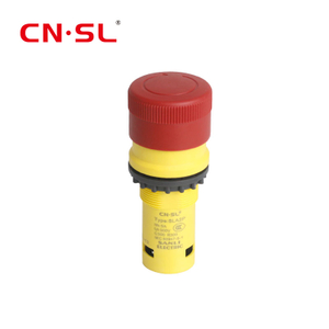 Verrouillage automatique d'ascenseur de levage de tête de champignon rouge de commutateur d'arrêt d'urgence en plastique de 22mm