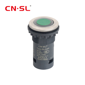 SLA2P – interrupteur à bouton-poussoir en plastique, type Compact, lumineux, 1NO ou 1NC, avec LED