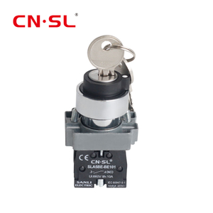 Sélecteur de commutateur de verrouillage à clé à 3 positions, 22 mm, IP65