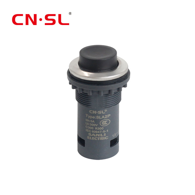 Tête de projection de petite taille, interrupteur à bouton-poussoir en plastique 1NO sans LED