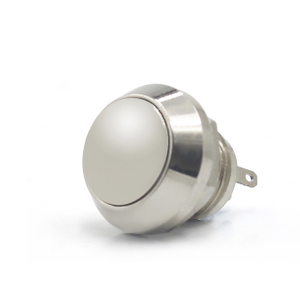 SLJ – interrupteur à bouton-poussoir à tête ronde de 12mm, sans lumière, en acier inoxydable