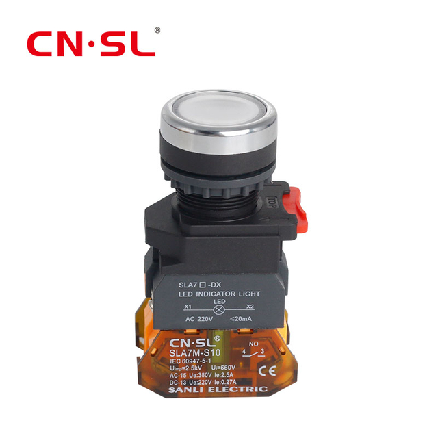commutateur de bouton poussoir de 22mm avec le CE ROHS IP67 momentané de commutateur marche-arrêt de lumière de LED