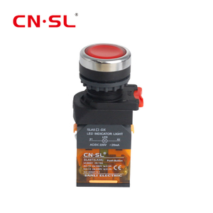 Interrupteur à bouton-poussoir série SLA8T, Type de presse, auto-réinitialisation avec démarrages et arrêts LED circulaires 1NO1NC/2NO/2NC