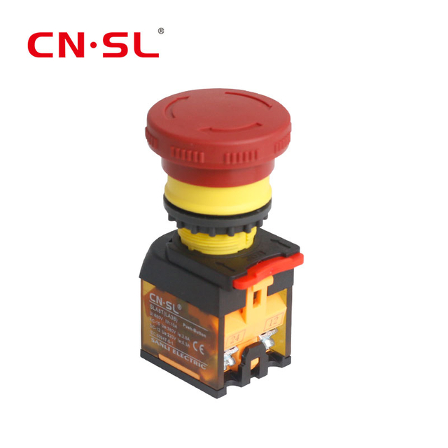 Bouton-poussoir de déverrouillage de Rotation de 22MM, bouton-poussoir marche/arrêt d'urgence, interrupteur d'alimentation pour PC